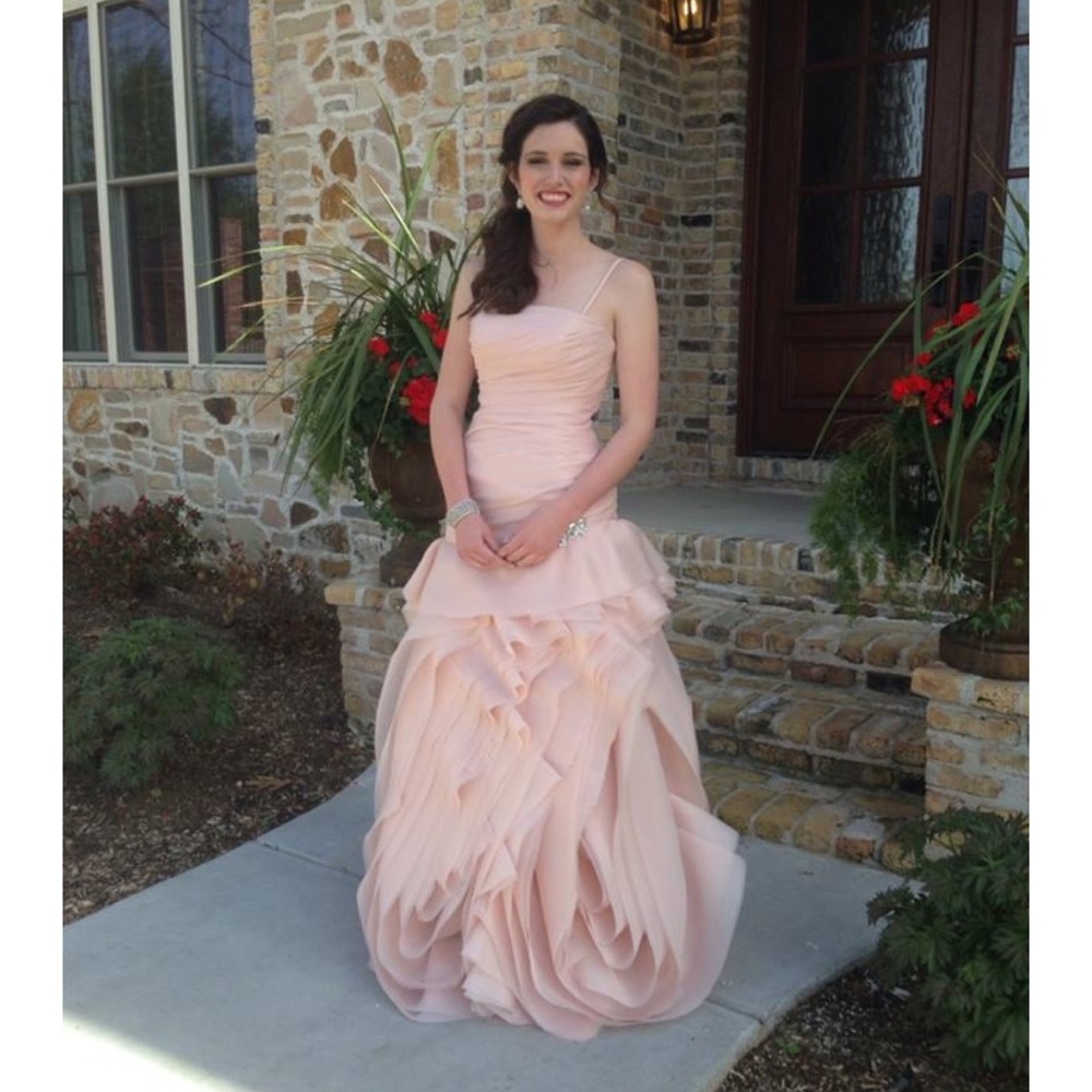 Light Pink Rose Cut Dress